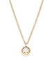 14K Yellow Gold & 0.08 TCW Diamond Round Pendant Necklace