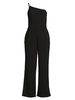 One Shoulder Scuba Crepe Jumpsuit