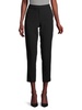 Woven Flat Front Cropped Pants