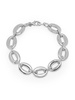 Sterling Silver Chunky Oval Link Chain Bracelet