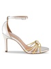 Susan Metallic Ankle Strap Sandals