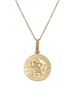 14K Yellow Gold Round Pendant Necklace