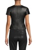 Brando Stretch-Leather Short-Sleeve Top