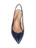 65MM Leather Point Toe Slingback Pumps