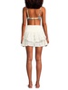 Maia Eyelet Silk Blend Coverup Mini Skirt