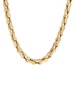 14K Yellow Gold Railroad Chain Necklace/22"