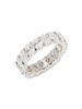 14K White Gold 5.18 TCW Lab-Grown Diamond Full-Circle Band Ring