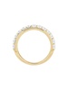 14K Yellow Gold & White Topaz Studded Ring