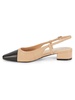 MIA 33MM Leather Slingback Pumps