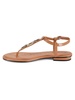 Cornelia Logo T-Strap Sandals