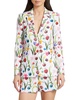 Macy Floral Crepe Fitted Blazer