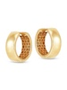 14K Yellow Gold Polished Huggie Earrings