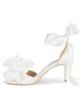 Neryssa Bow Trim Satin Sandals