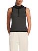 Vince Geometric Half Zip Up Vest