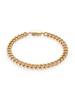 18K Goldplated & Cubic Zirconia Curb Chain Bracelet