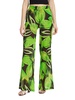 Leaf Print Wide Leg Pants