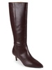 Charlie Leather Kitten Heel Calf Boots