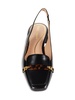 Penley Block Heel Leather Slingback Pumps