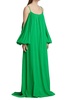 Paloma Exposed Shoulder & Puff Sleeve Maxi Dress