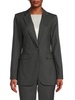 Pinstripe Longline Blazer