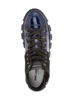 Men's Patent and Suede Zip High-Top Sneakers