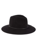 Contrast Trim Wool Fedora