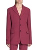 Elasticized Belted Back Blazer