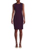 Solid Sleeveless Sheath Dress