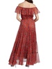 Kiera Paisley Off Shoulder Maxi Dress