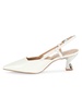 Point Toe Leather Slingback Pumps