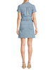 Belted Sheath Mini Denim Dress