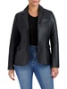 Notch Lapel Leather Jacket