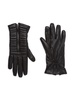 Quilted Zip Leather Gloves