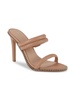 Jenni Snake-Embossed Heel Sandals