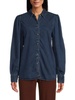 Angelica Ruffled Denim Overshirt