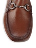 ​​Pebbled Leather Bit Driving Loafers