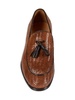 Woodrow Woven Design Leather Tassel Loafers