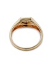 14K Yellow Gold & 0.03 TCW Diamond Signet Ring