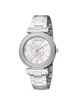 34MM Stainless Steel, Mother Of Pearl & Crystal Bracelet Watch