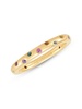 14K Yellow Gold Multi Stone Band Ring