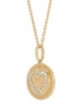 14K Yellow Gold & 0.1 TCW Diamond Heart Pendant Necklace