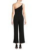 One Shoulder Scuba Crepe Jumpsuit