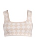 Posey Geometric Knit Bra Top