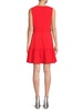 Squareneck Flounce Hem Mini Dress