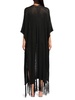 Summer Breeze Knit Fringe Cover-Up Kimono