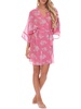 womens floral chiffon robe