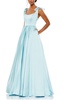 womens satin ballgown evening dress