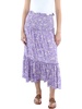 womens ruffled calf midi skirt