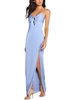 womens tie-front sheath evening dress