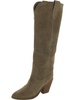 winnie womens suede pointed toe over-the-knee boots